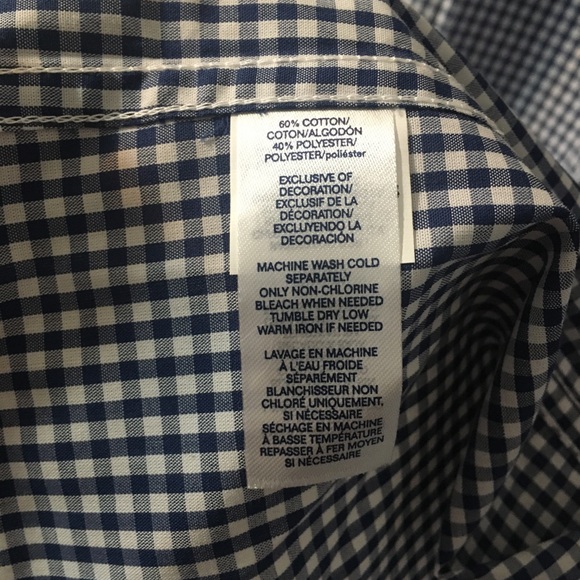 NWT Chaps Men’s Easy Care button up long sleeve shirt size M - Picture 7 of 8